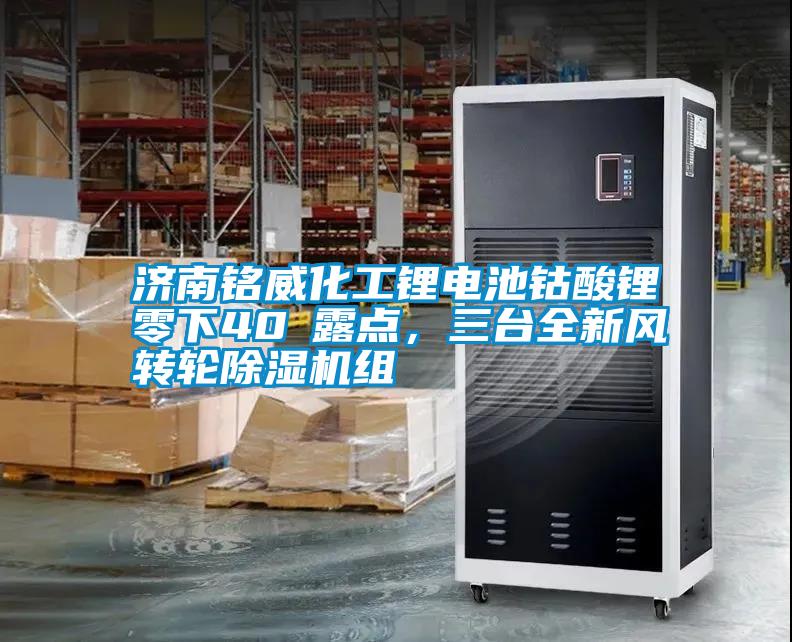 濟南銘威化工鋰電池鈷酸鋰零下40℃露點，三臺全新風(fēng)轉(zhuǎn)輪除濕機組