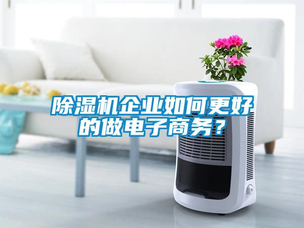 除濕機企業(yè)如何更好的做電子商務(wù)？