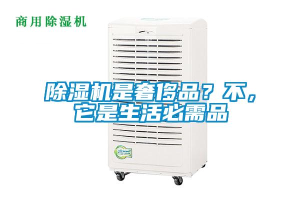 除濕機是奢侈品？不，它是生活必需品