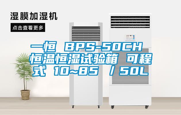 一恒 BPS-50CH 恒溫恒濕試驗(yàn)箱 可程式 10~85℃／50L