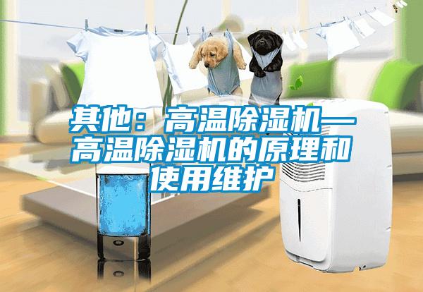 其他：高溫除濕機(jī)—高溫除濕機(jī)的原理和使用維護(hù)