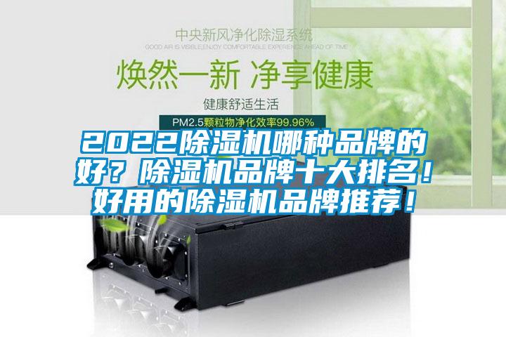 2022除濕機哪種品牌的好？除濕機品牌十大排名！好用的除濕機品牌推薦！