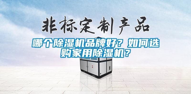 哪個除濕機品牌好？如何選購家用除濕機？