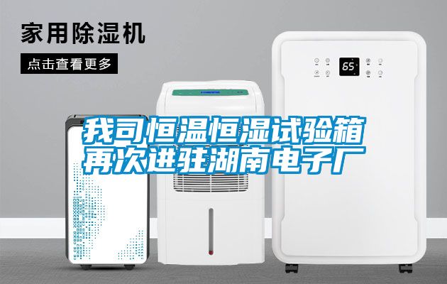 我司恒溫恒濕試驗箱再次進(jìn)駐湖南電子廠