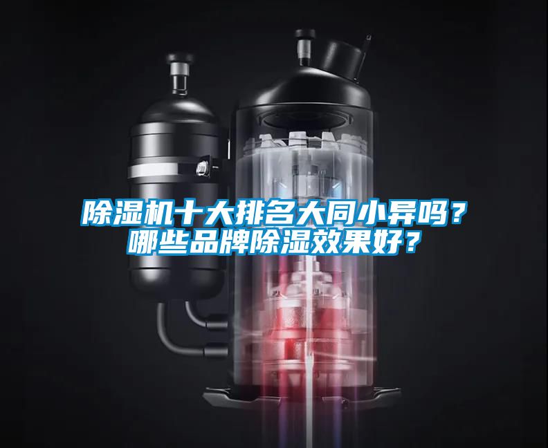 除濕機(jī)十大排名大同小異嗎？哪些品牌除濕效果好？